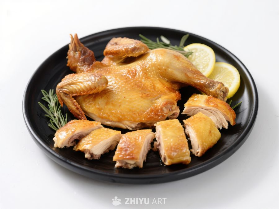 烤鸡配柠檬与迷迭香 566
