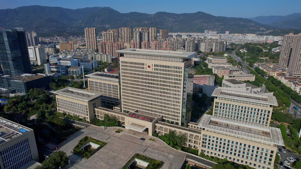 航拍福州闽侯县滨江商务中心 6
