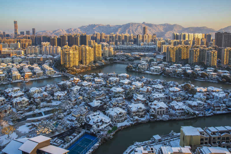 温州新城雪景 4