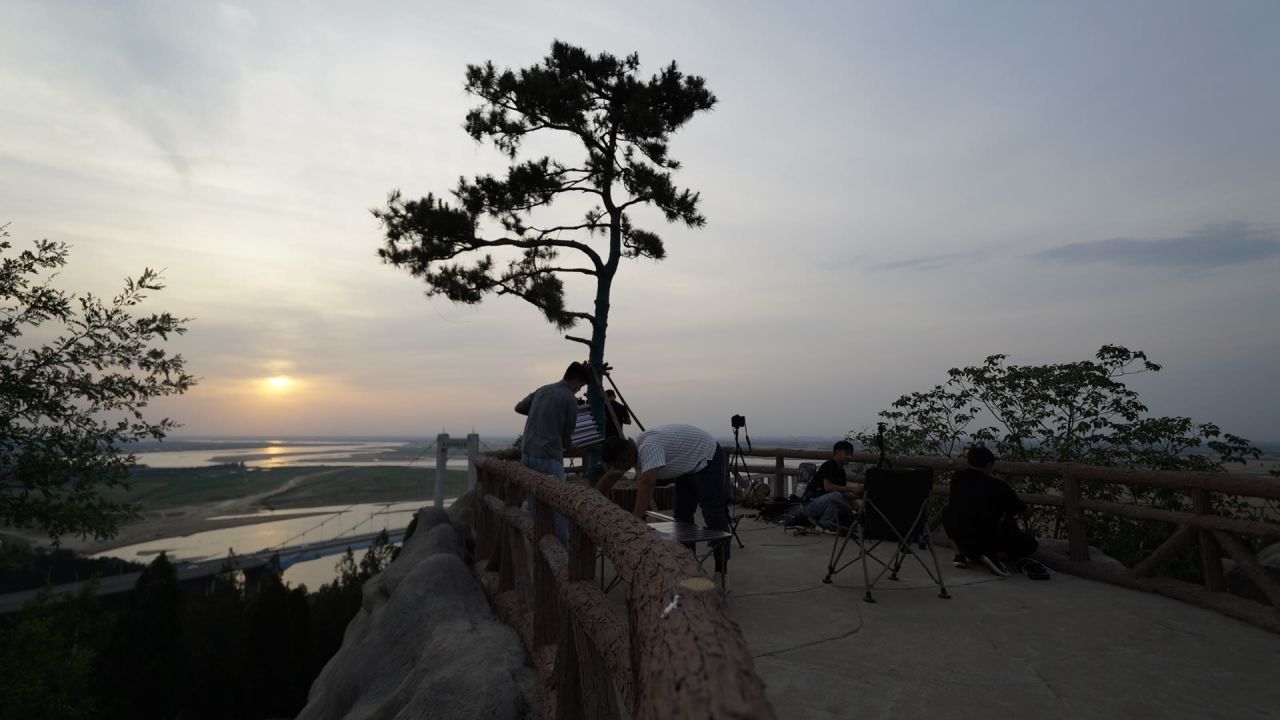 郑州黄河分界碑烧烤延时