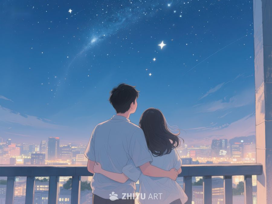 夜空下的情侣 1048