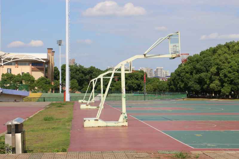 篮球场，体育场，大学，校园，运动