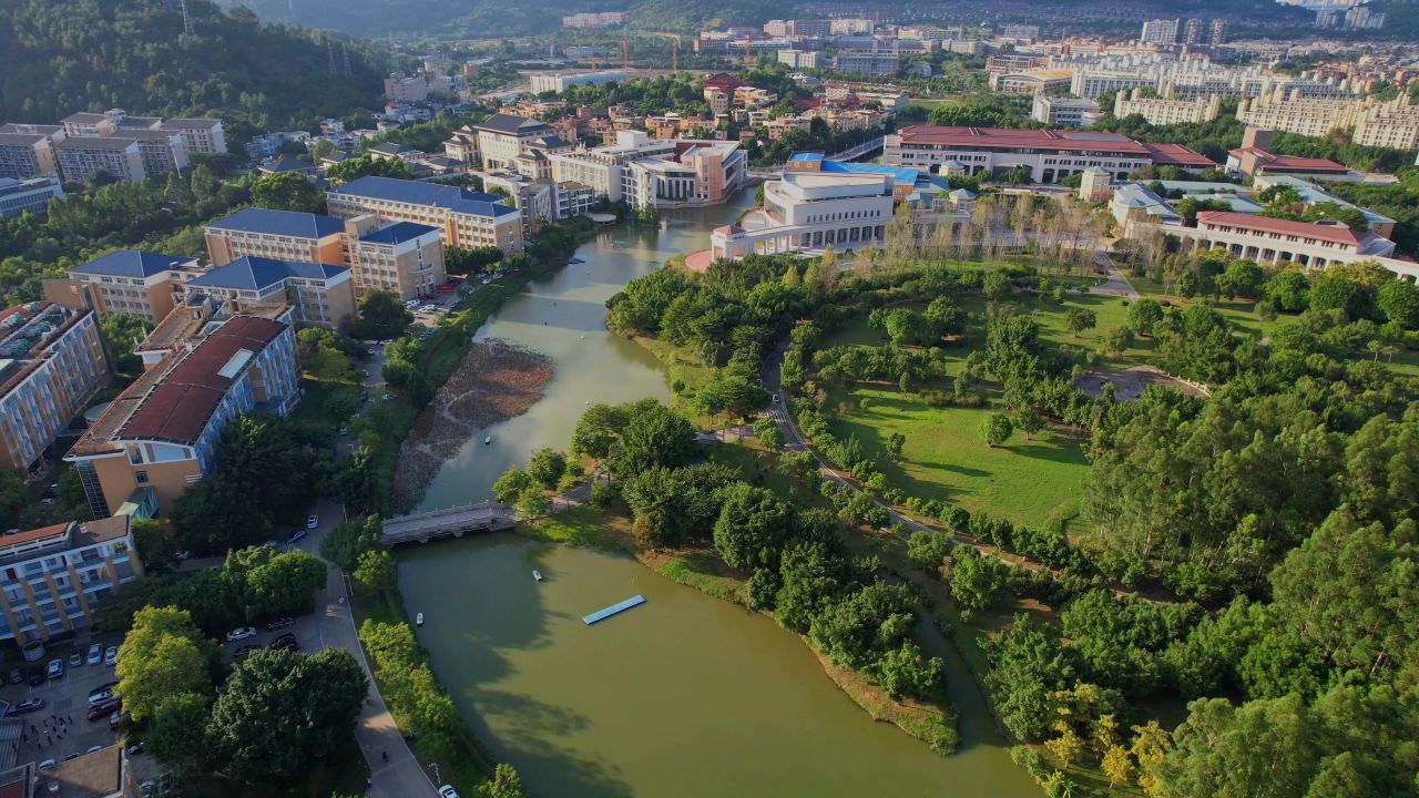 航拍福州闽江学院景观 6