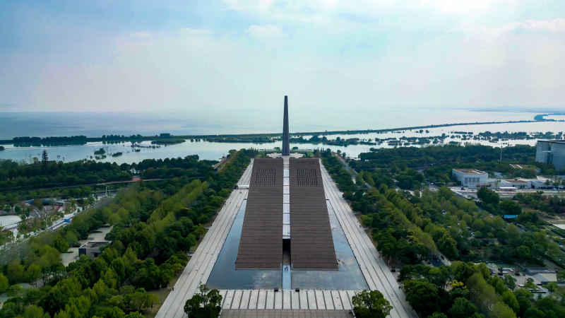 安徽合肥城市风光航拍图 