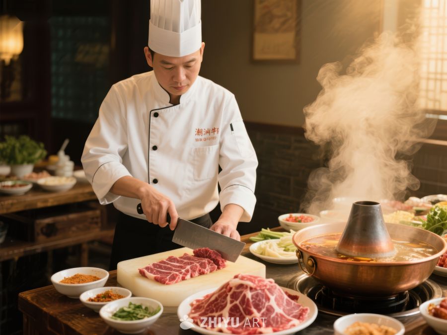 厨师精心准备火锅食材 47