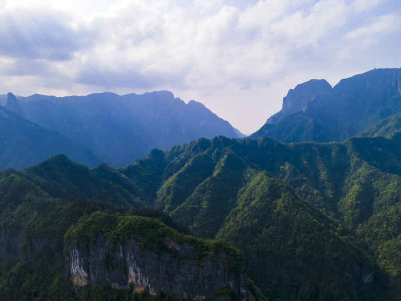 湖南张家界天门山5A景区航拍摄影图 