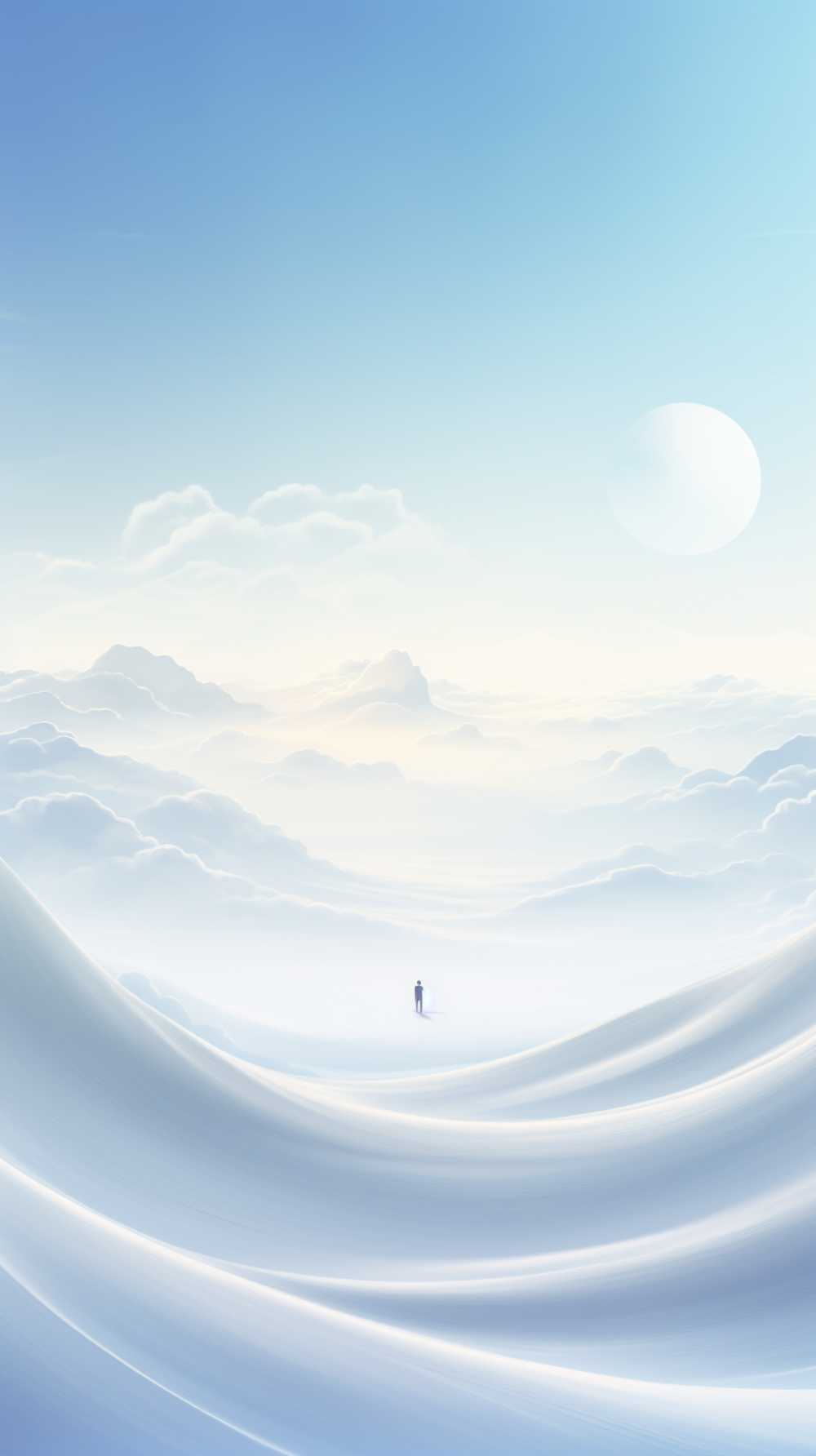 唯美浅白色背景图