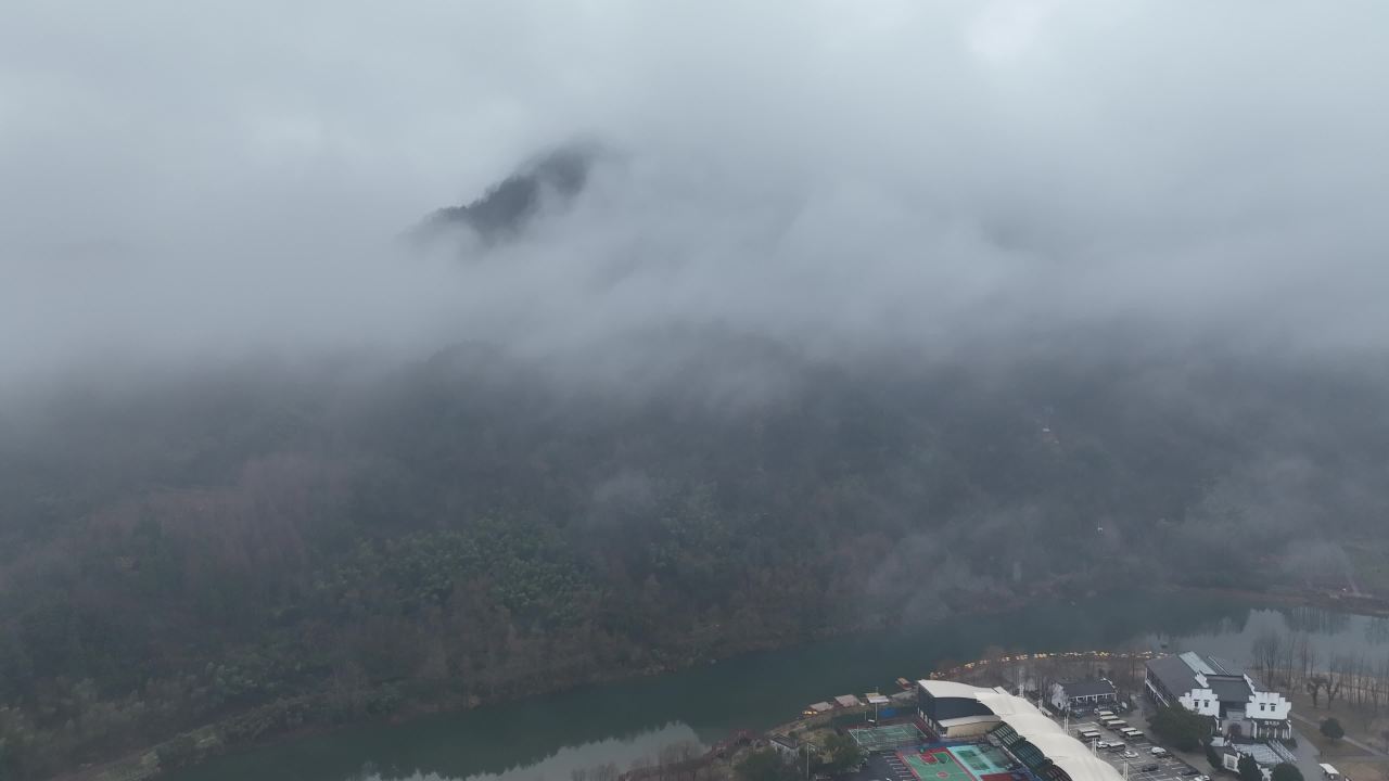 4K航拍安徽道教名山齐云山 1