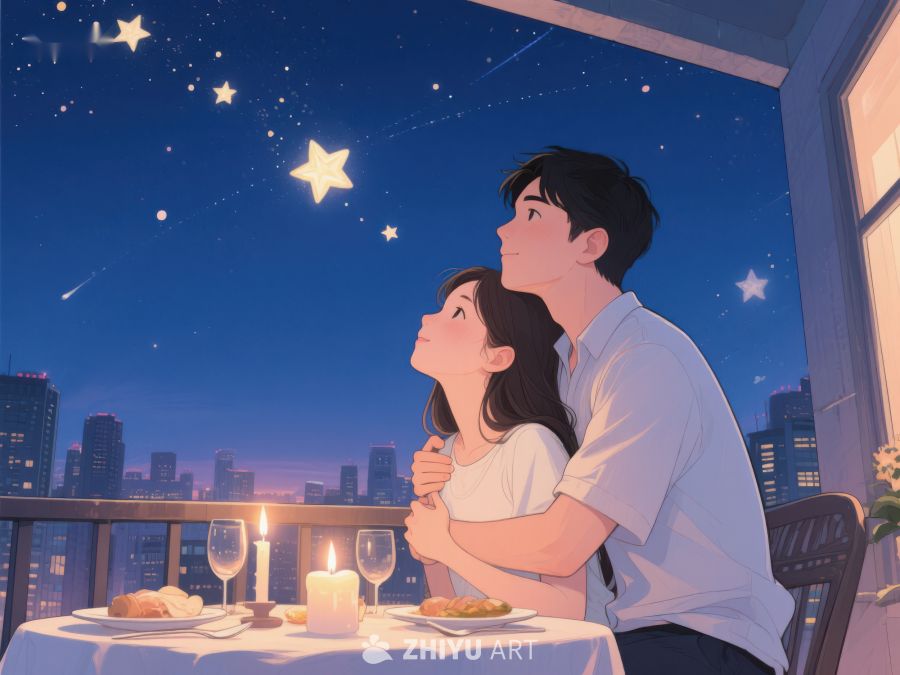 夜空下的浪漫晚餐 956