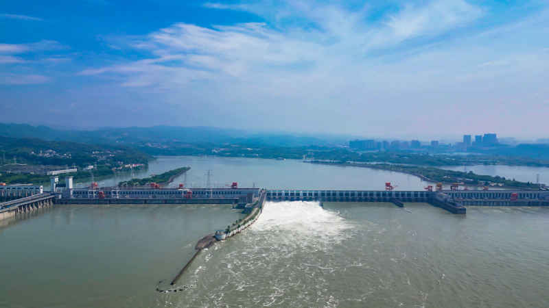 湖北宜昌三峡风景航拍