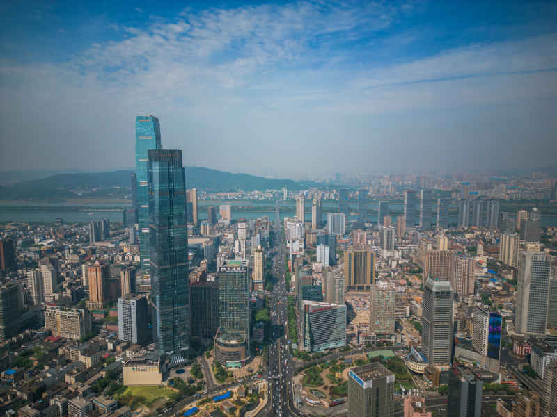 湖南 长沙 五一大道 城市 风光