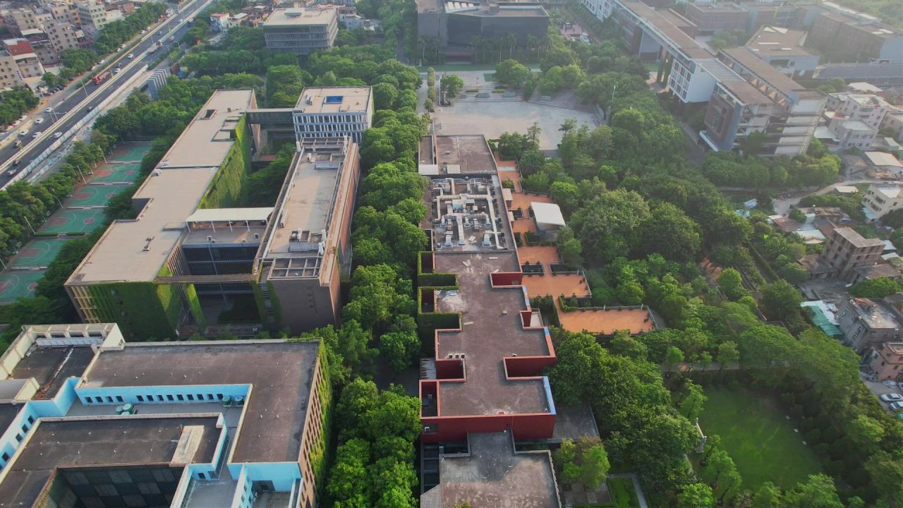 航拍厦门工学院景观