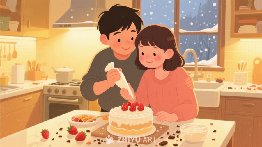温馨厨房，共制蛋糕 347