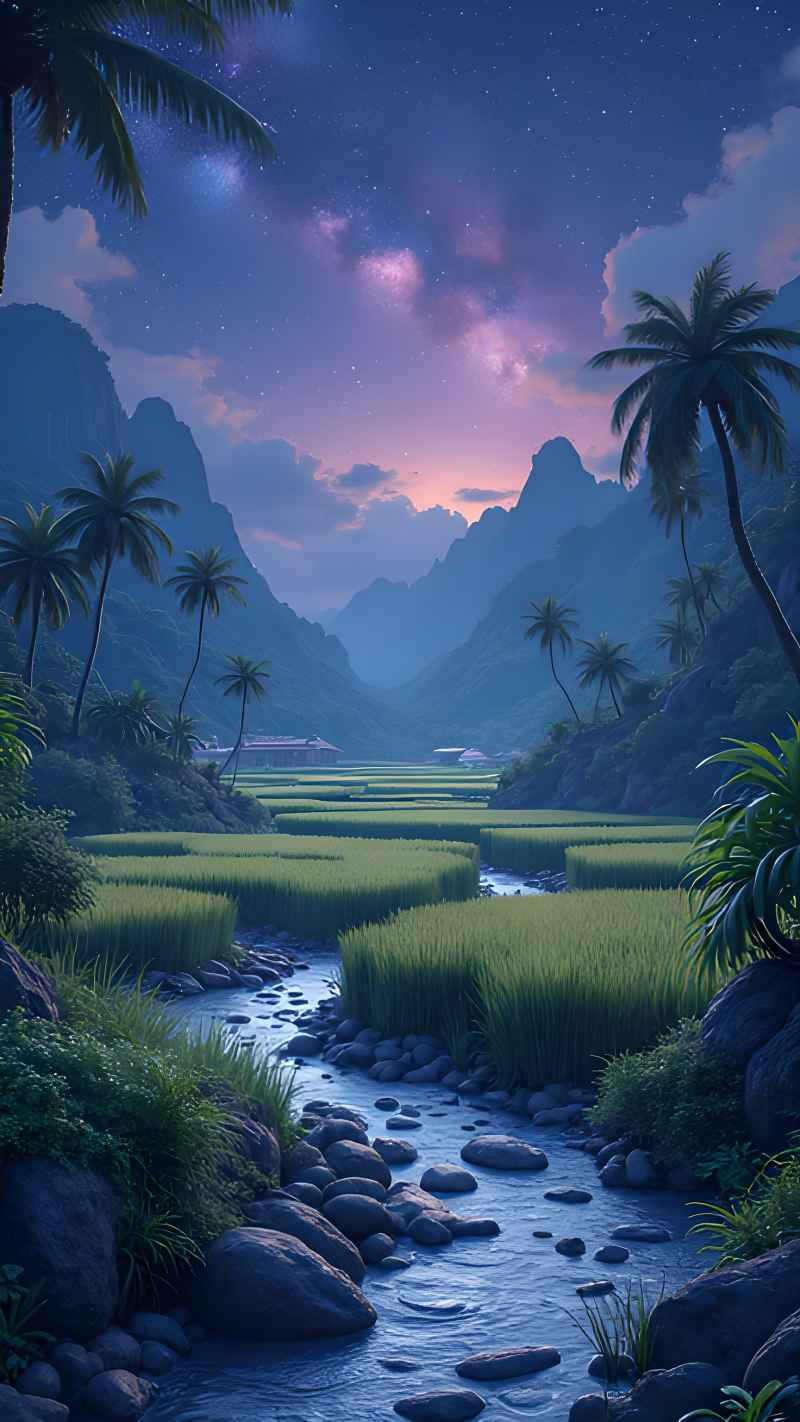 未来风格大自然森林超自然风景画质 73