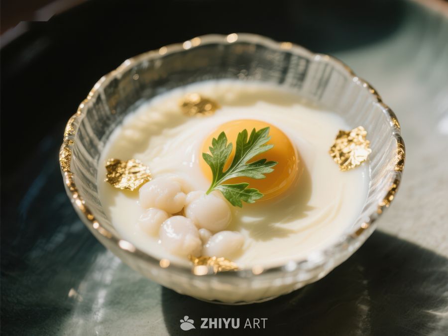 精致甜品：蛋黄与奶冻的完美结合 100