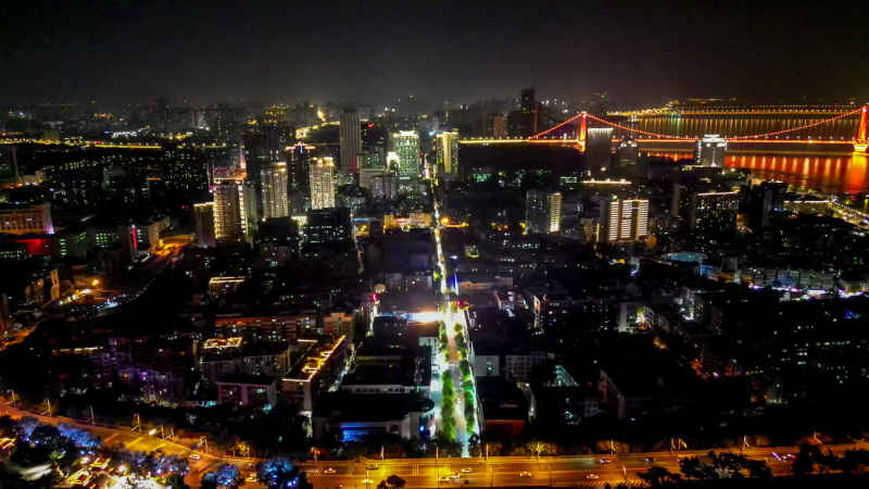 湖北武汉城市建设航拍摄影图 