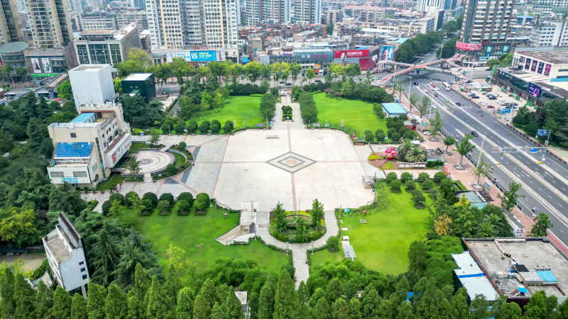 湖北襄阳城市风光旅游景区航拍摄影图 