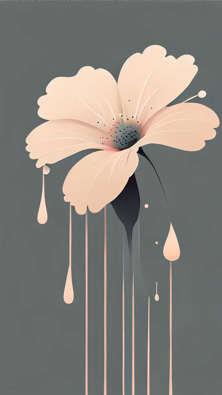 花的水滴