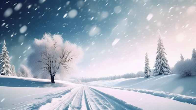 美丽冬季雪景 52