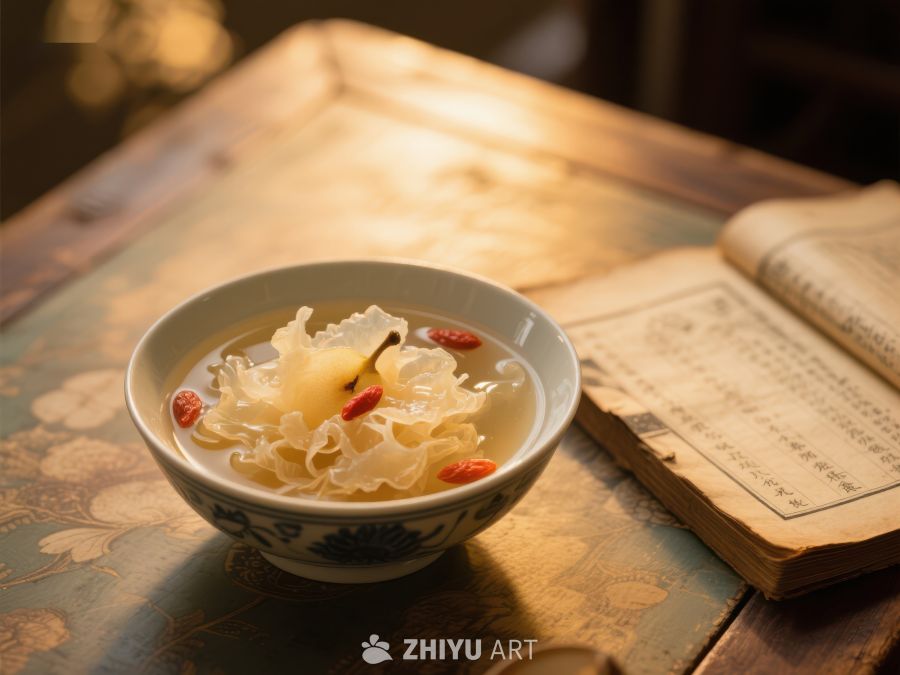 银耳莲子羹与古书相伴 1107
