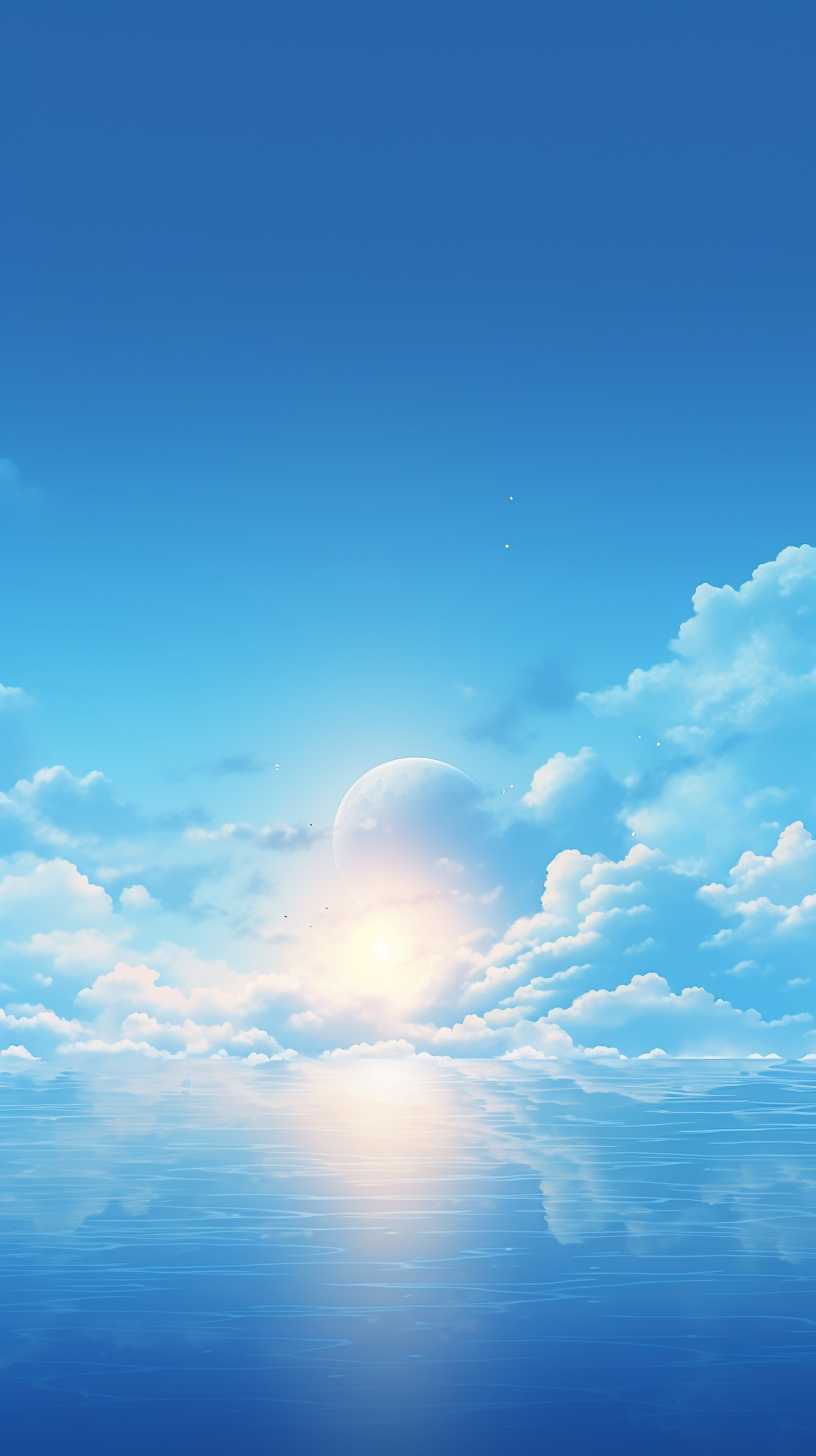 浅蓝色唯美背景