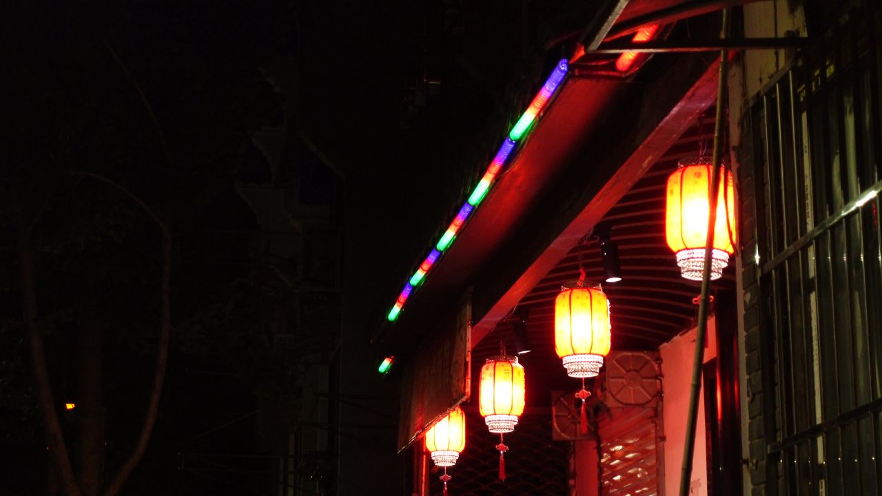 夜晚的灯笼