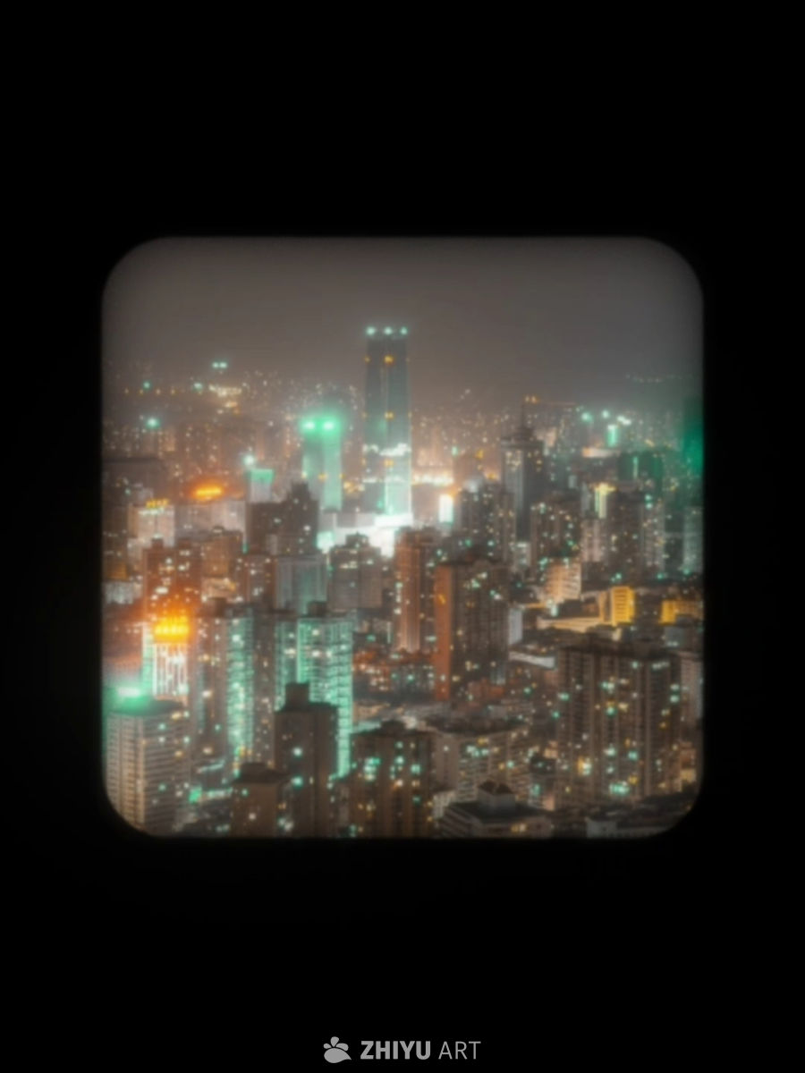 夜幕下的璀璨都市