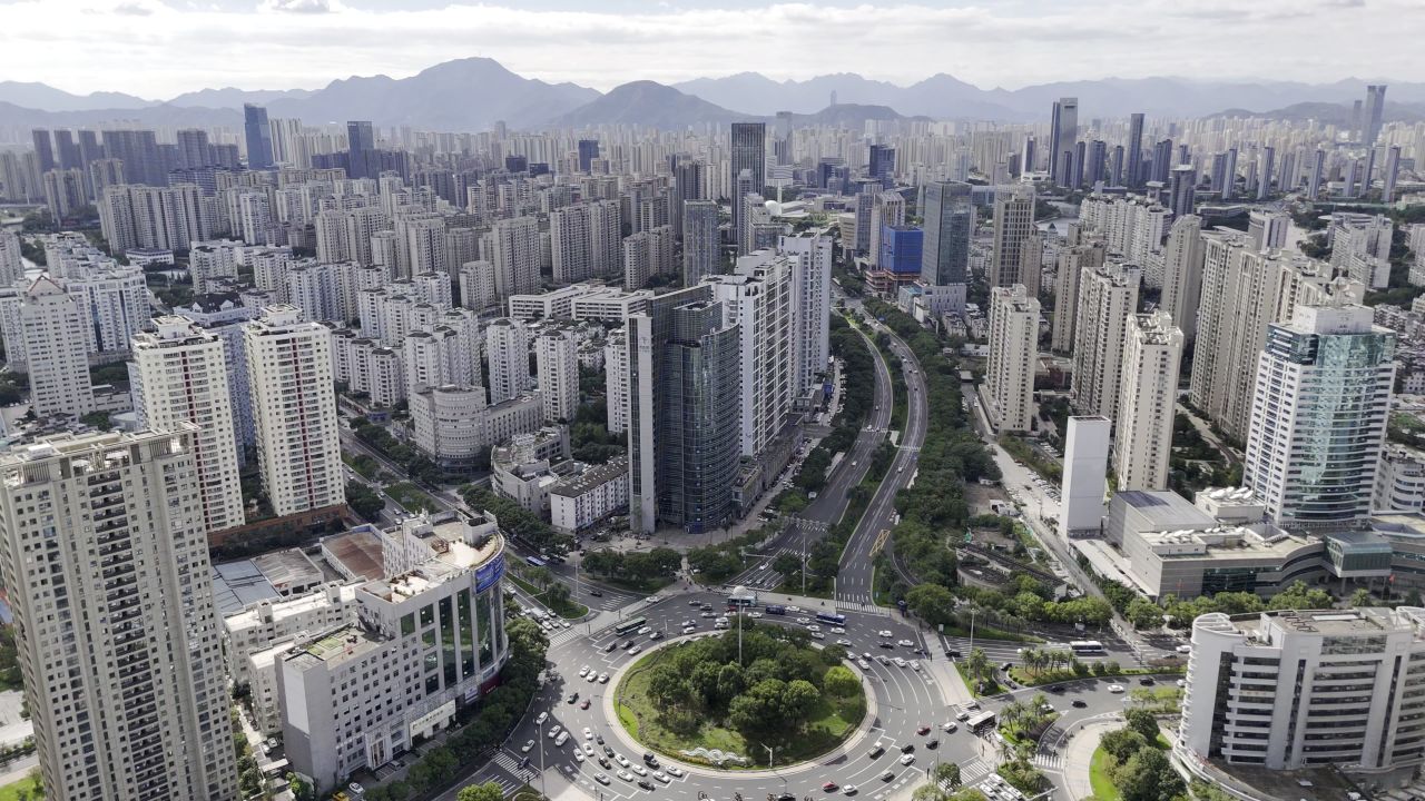 温州晴天城市航拍 3