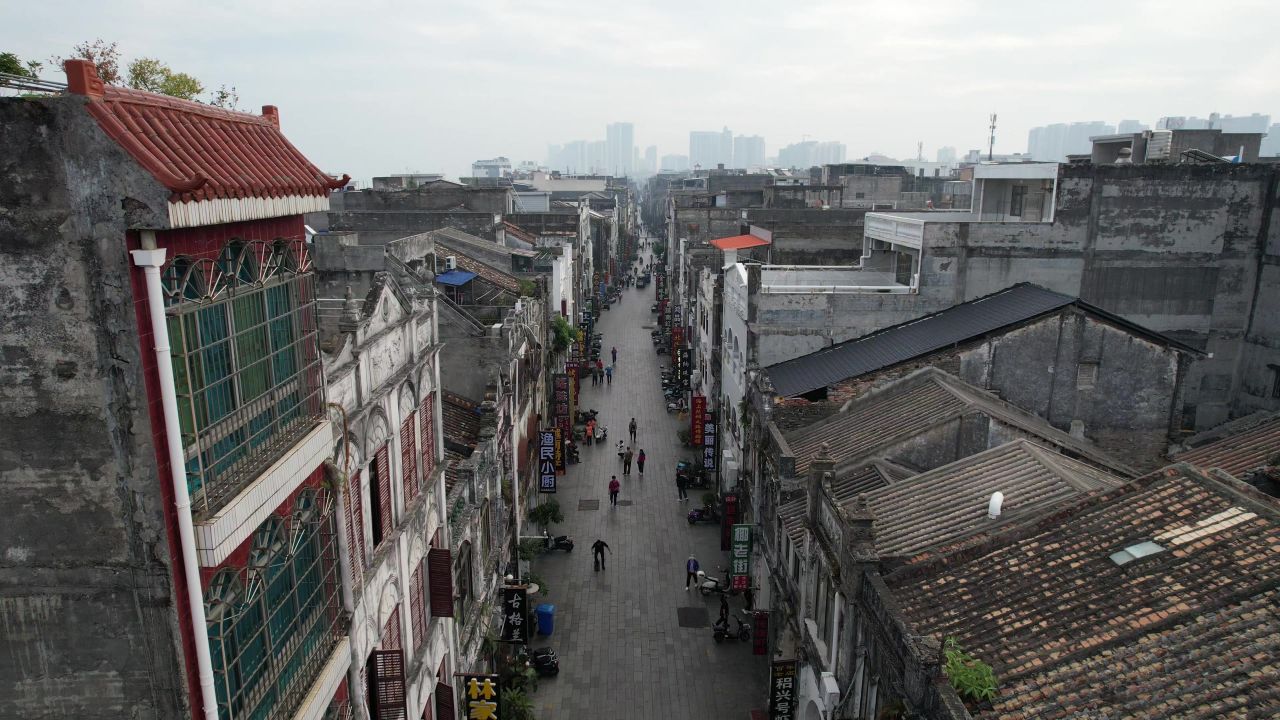 广西北海城市风光旅游景区航拍 