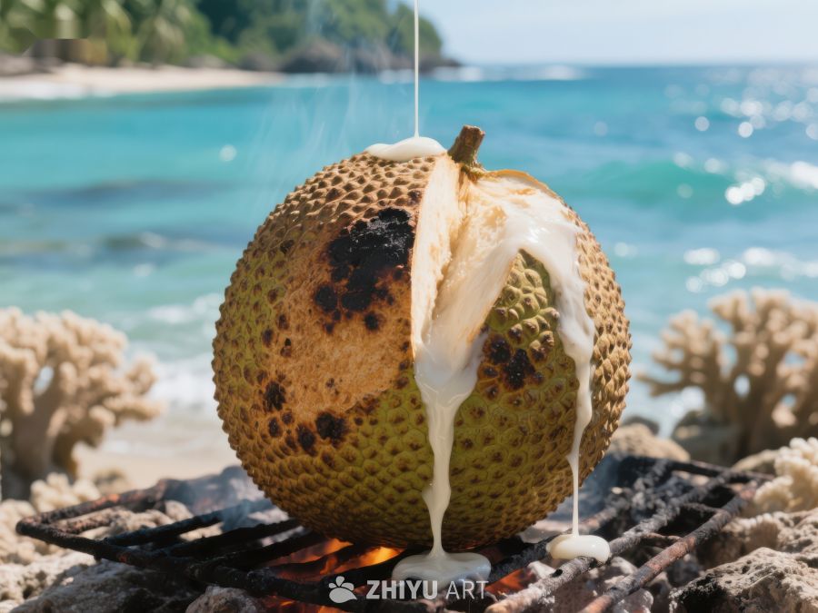 海边烧烤菠萝蜜，奶香四溢 230