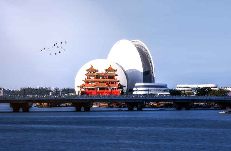 午后的珠海大剧院