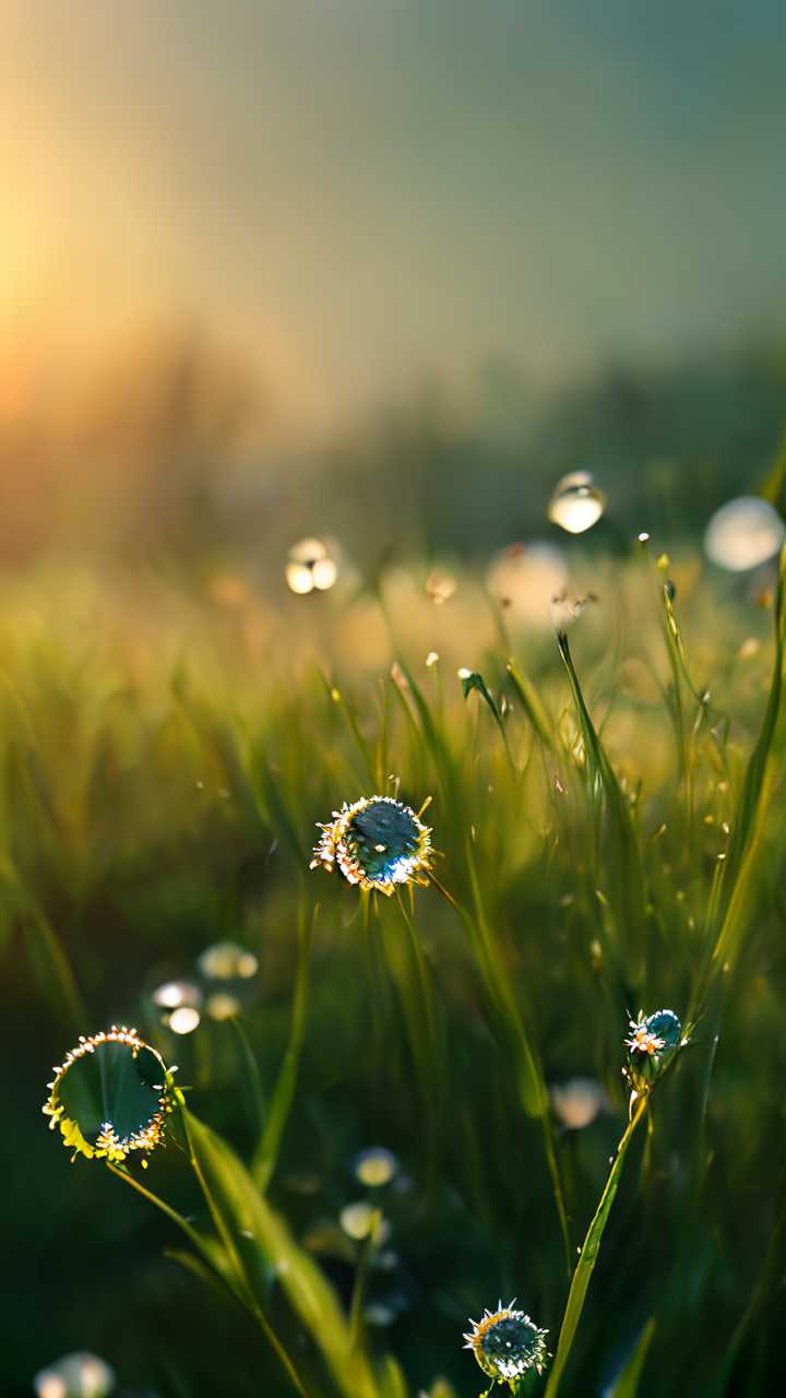 太阳花花水滴草