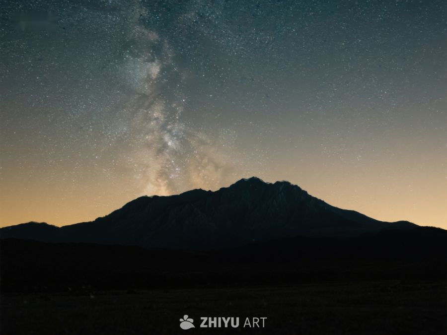 星空下的山峰剪影 198