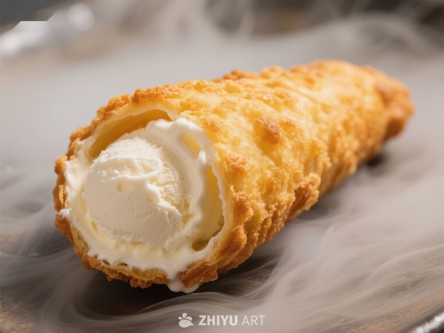 金脆蛋筒包裹香浓冰淇淋