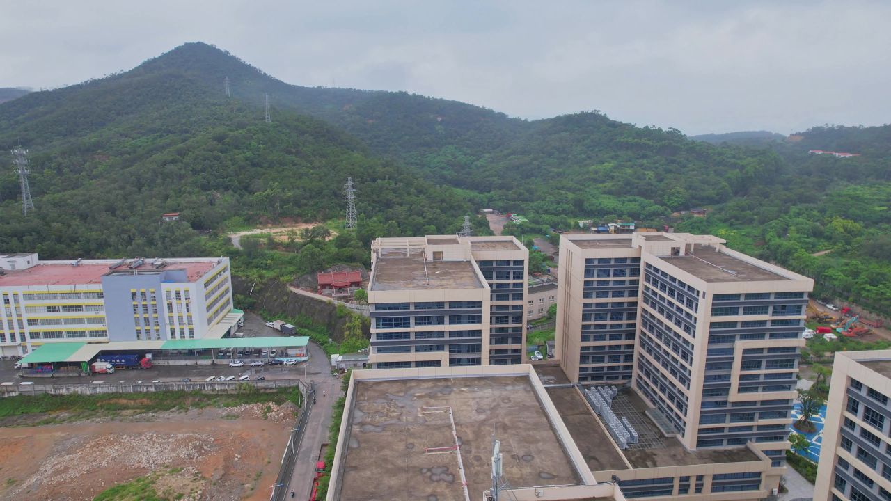 航拍厦门常青藤科技园
