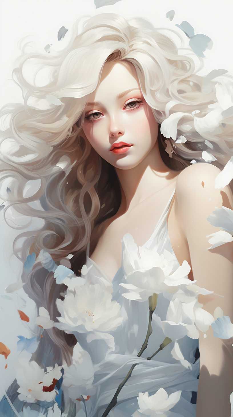 唯美艺术浅白色背景999
