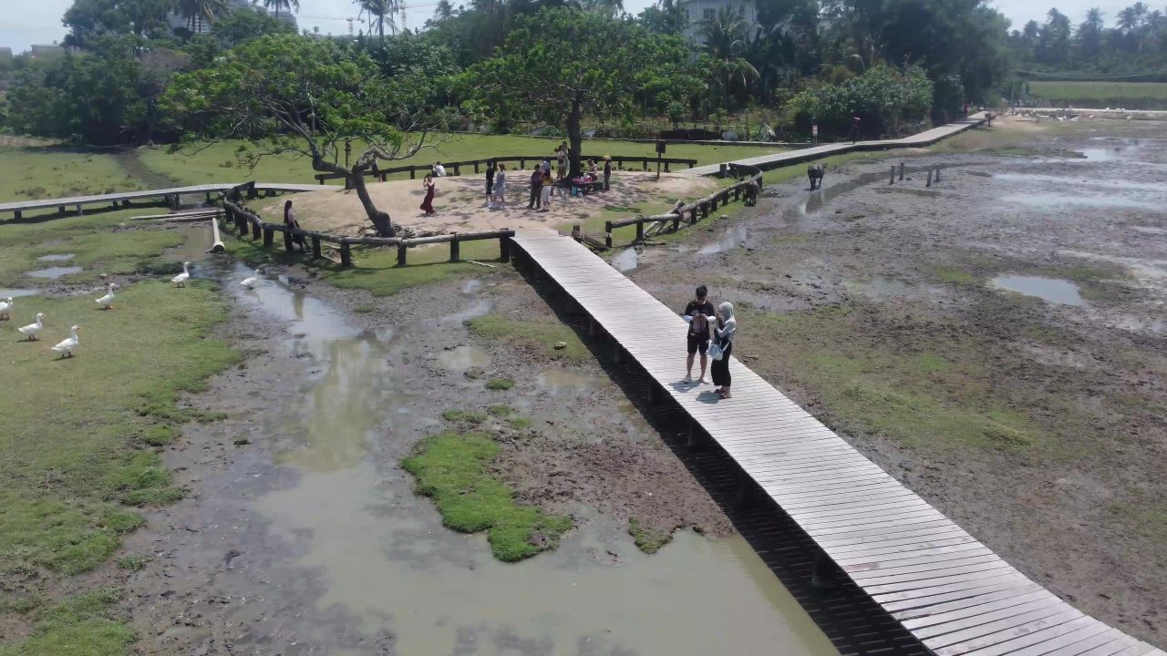 风景-航拍-海南万宁桥海牧场
