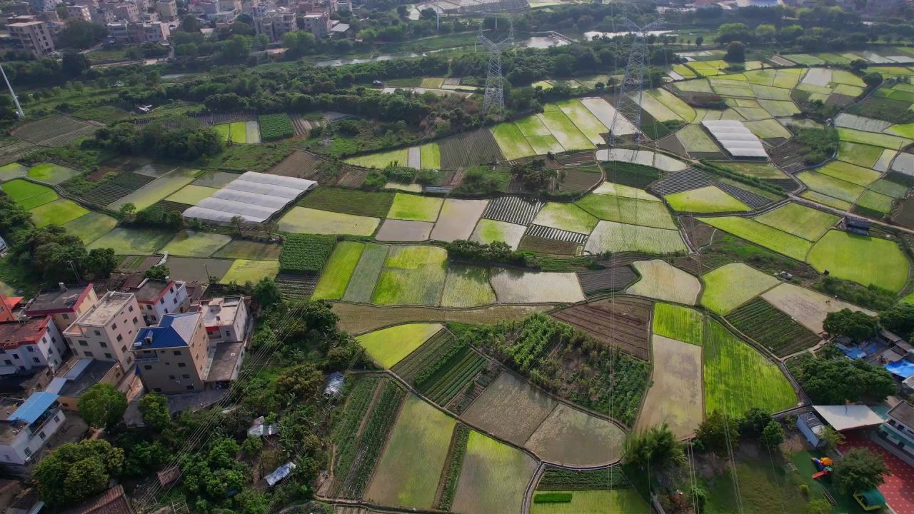 航拍福建厦门新农村景观 4