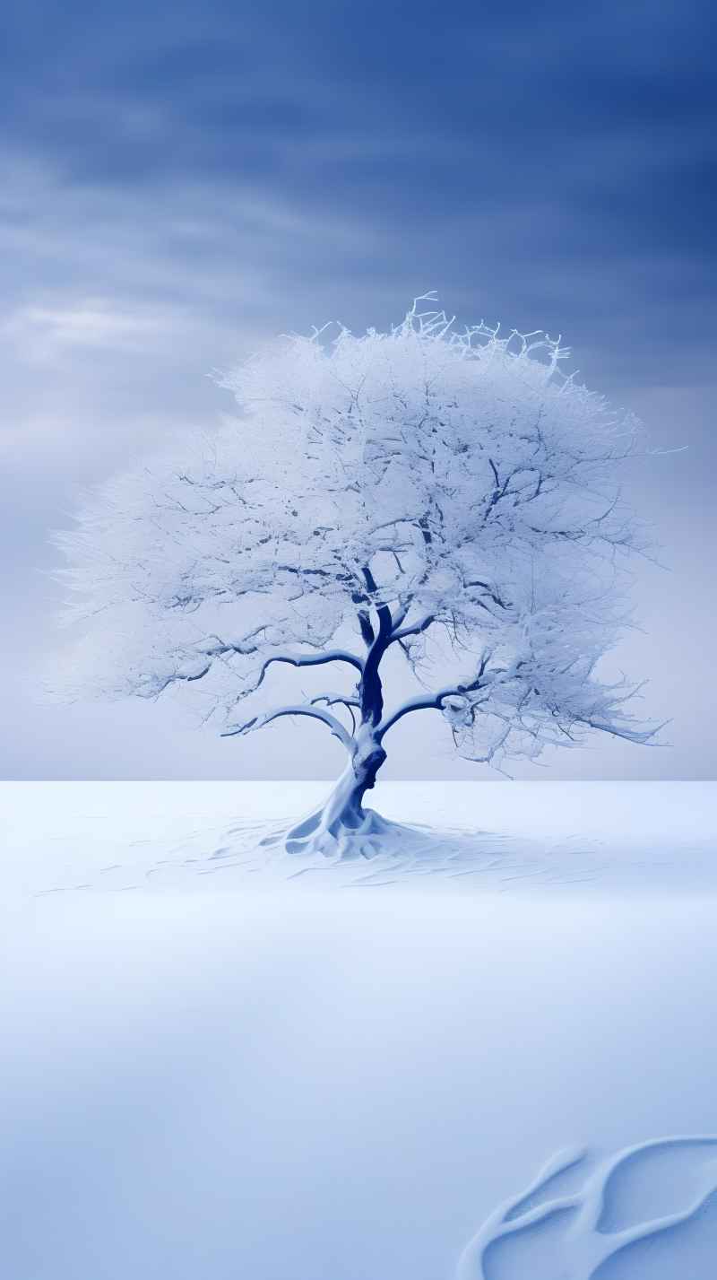 冬季冬天雪景唯美背景 24