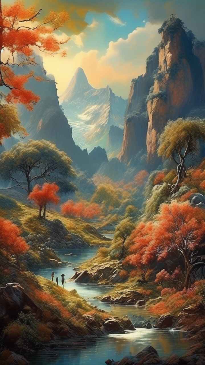 人惊叹的山水画插画 9