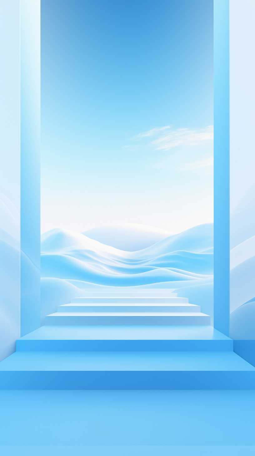 浅蓝色唯美背景