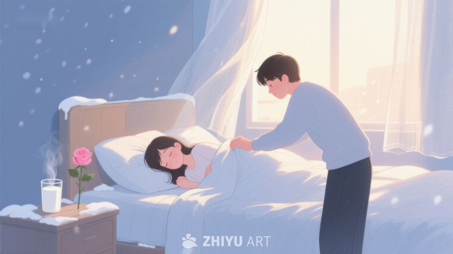 温馨晨光中的守护与陪伴 360