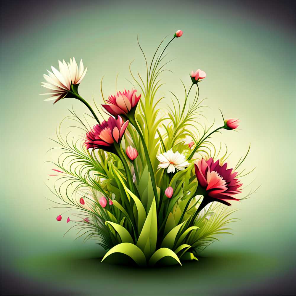 3D小花草