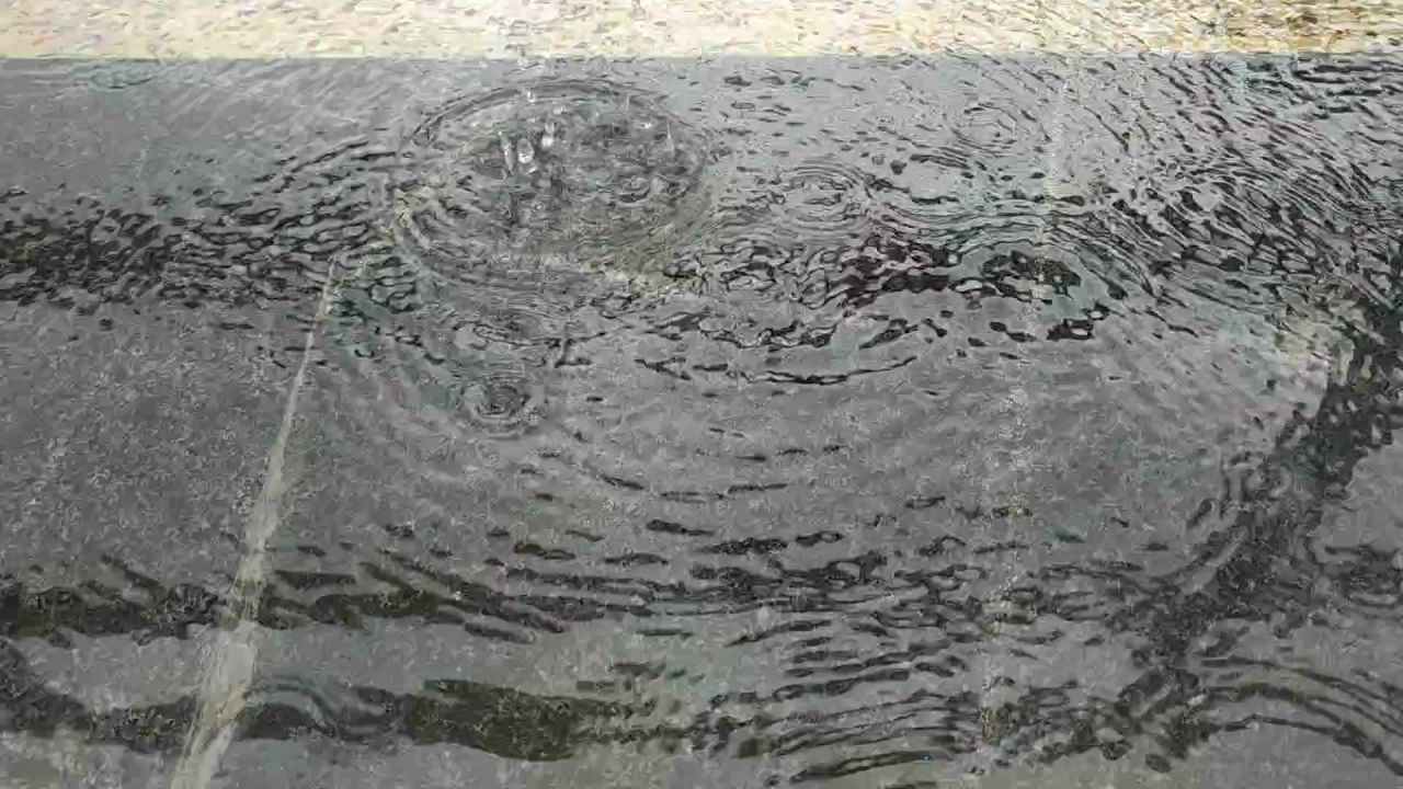 美丽的雨花波纹