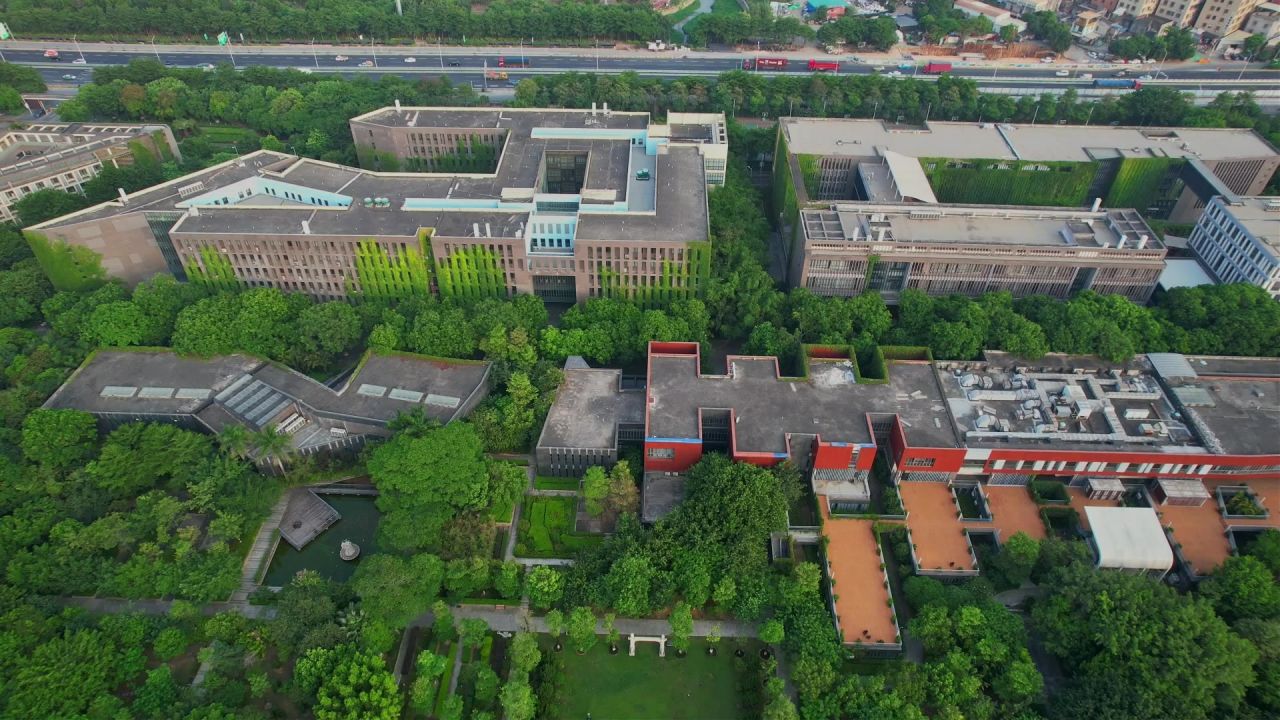 航拍厦门工学院景观
