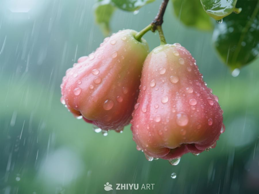 雨中莲雾，清新自然 758