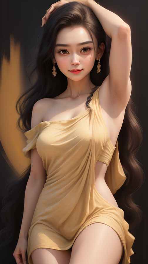 吊带美女