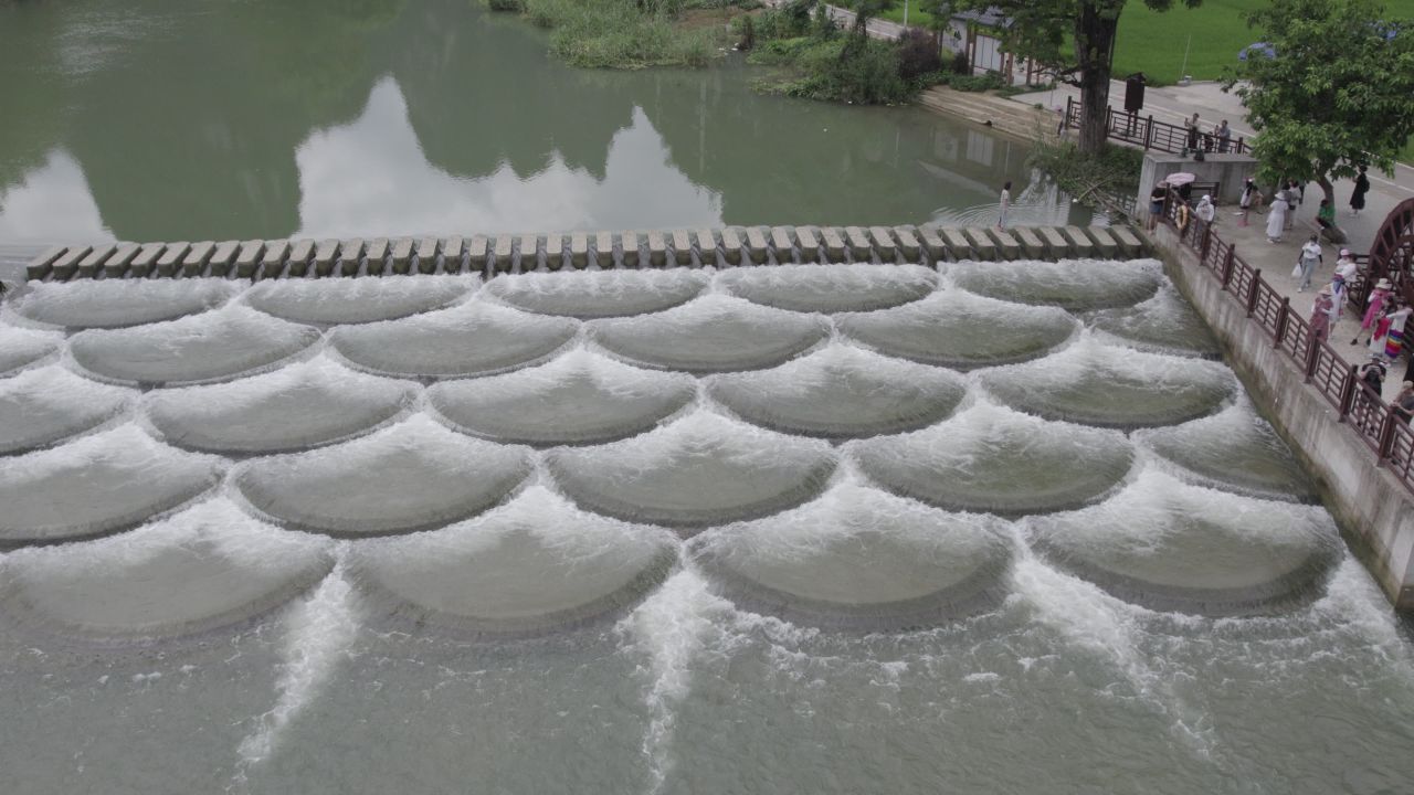 航拍明仕田园，山水航拍 30