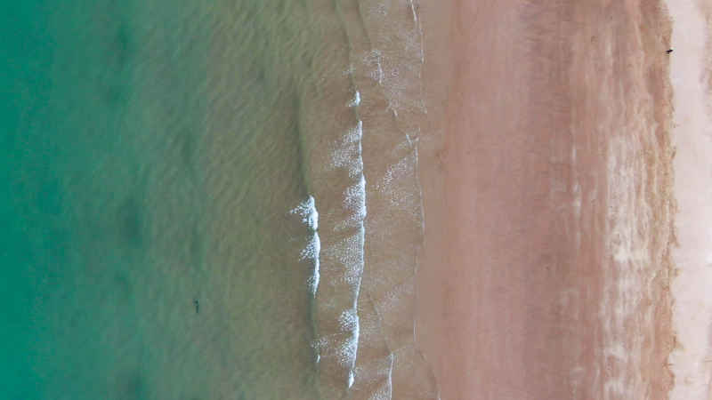 大海海浪沙滩