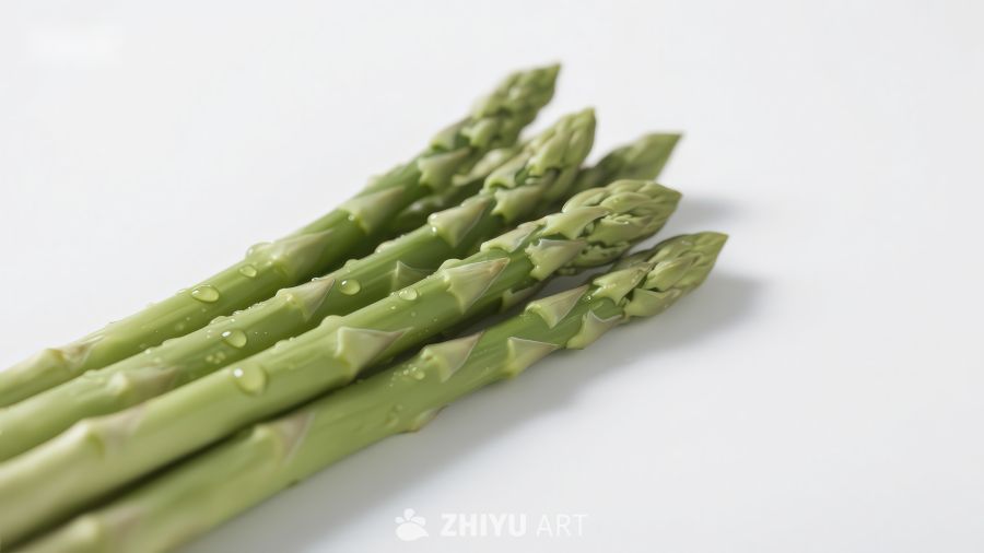 新鲜芦笋特写